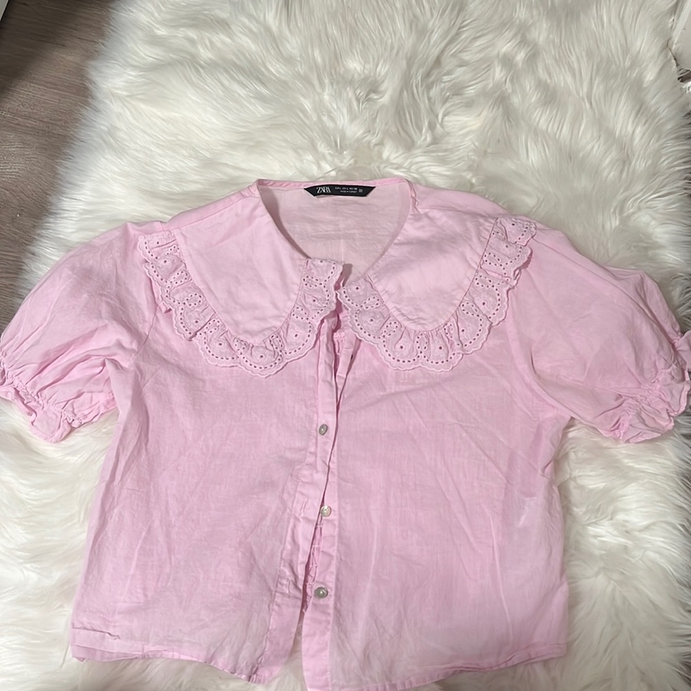 Zara babydoll blouse
